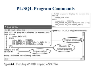 14
PL/SQL Program Commands
 