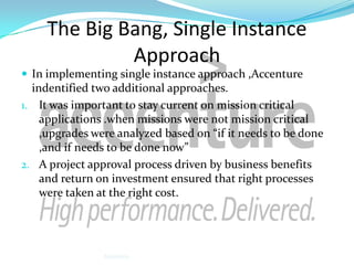 Strategic IT transformation at accenture | PPTX