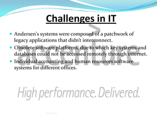 Strategic IT transformation at accenture | PPTX