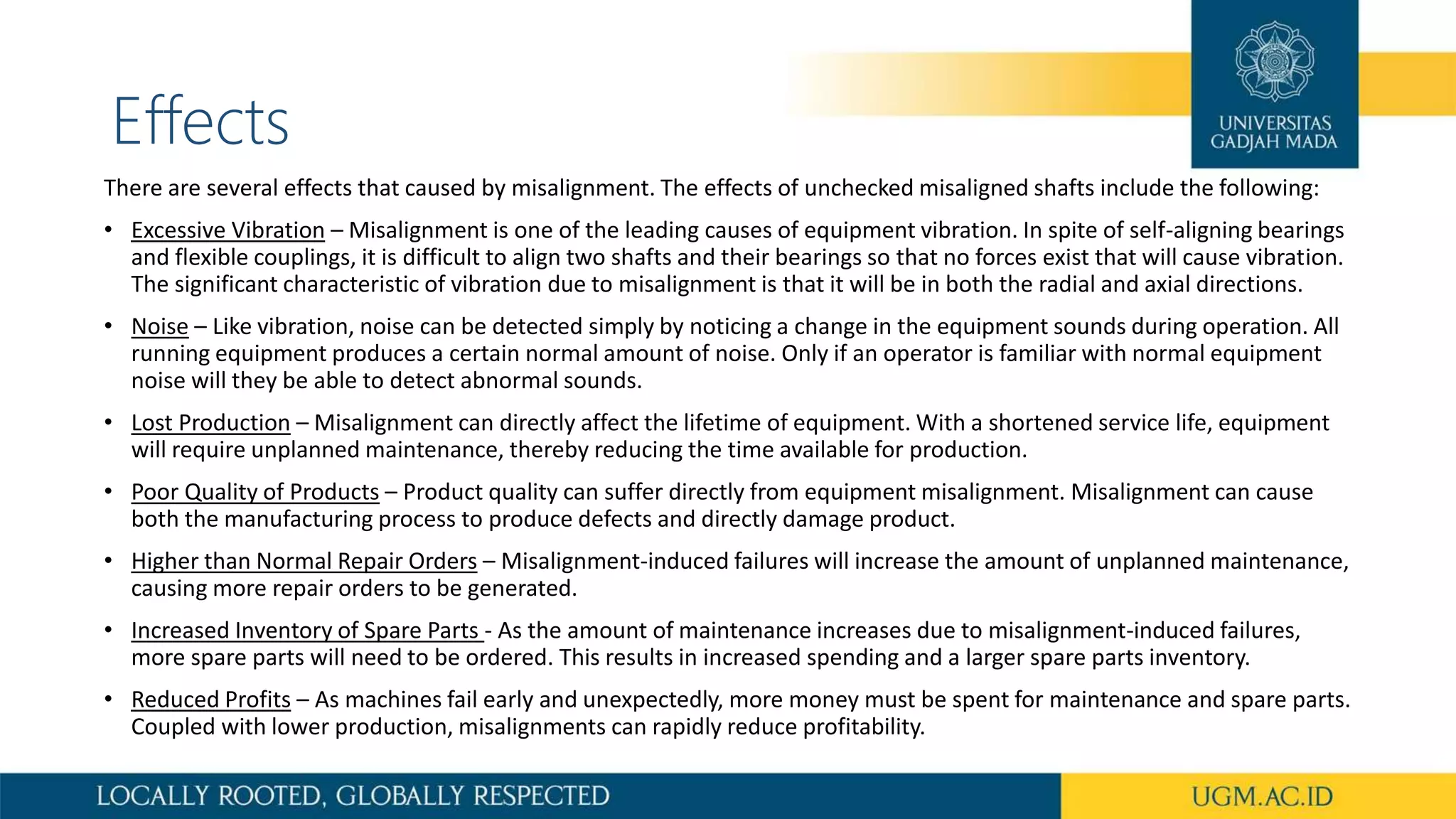 Misalignment vibration | PPTX