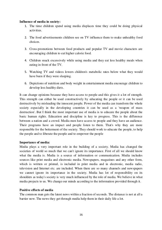 The Influence Of Media Characters On Children S Food Choices The Influence Of Media Characters On Children S Food Choices