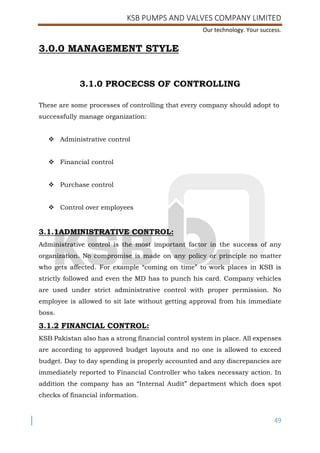 KSB INTERNSHIP PROJECT | PDF