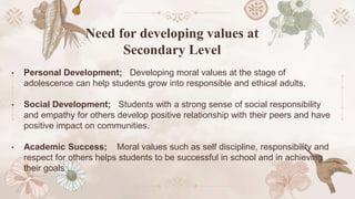 Developing values at secondary level.pptx