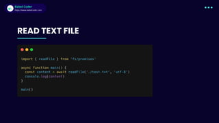 Babel Coder
Babel Coder
https://www.babelcoder.com
READ TEXT FILE
 
