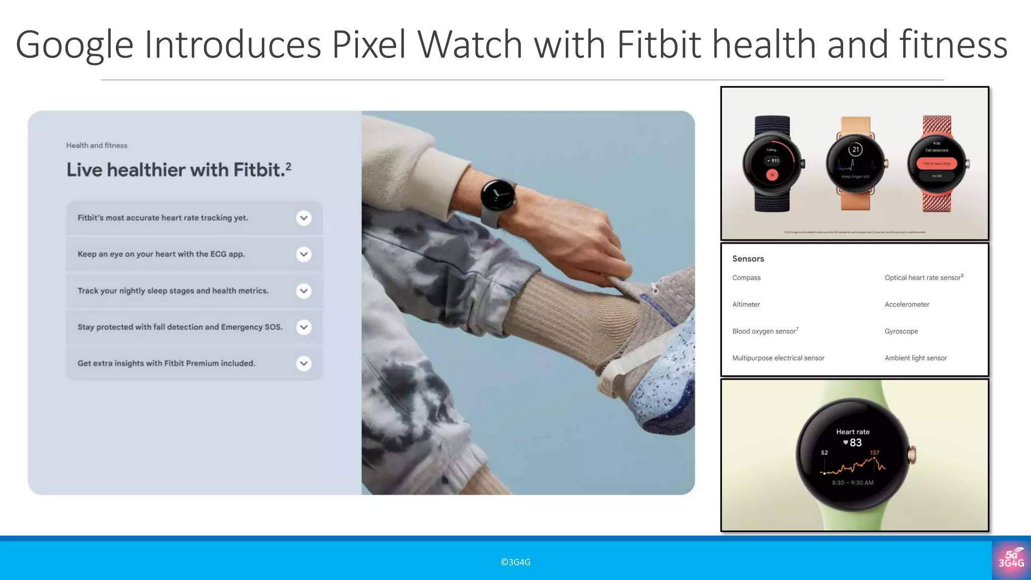 Google Introduces Pixel Watch with Fitbit health and fitness
©3G4G
 