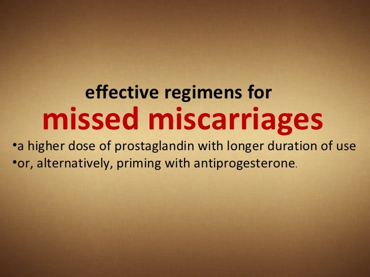 Cytotec For Missed Miscarriage