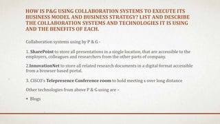Mis case study - Procter & Gamble | PPTX