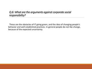 Mis case study , Chapter 5, Chapter 6 | PPTX