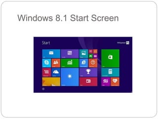 Windows 8.1 Start Screen
 