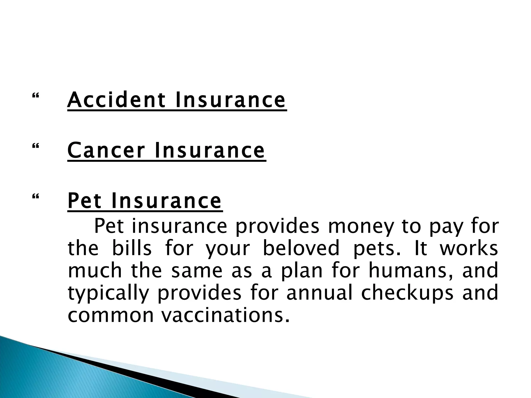 Miscellaneous insurance