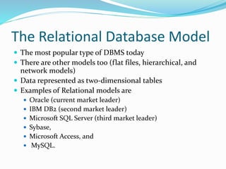 Market Database Example Mis chapter 7 database systems | PPTX