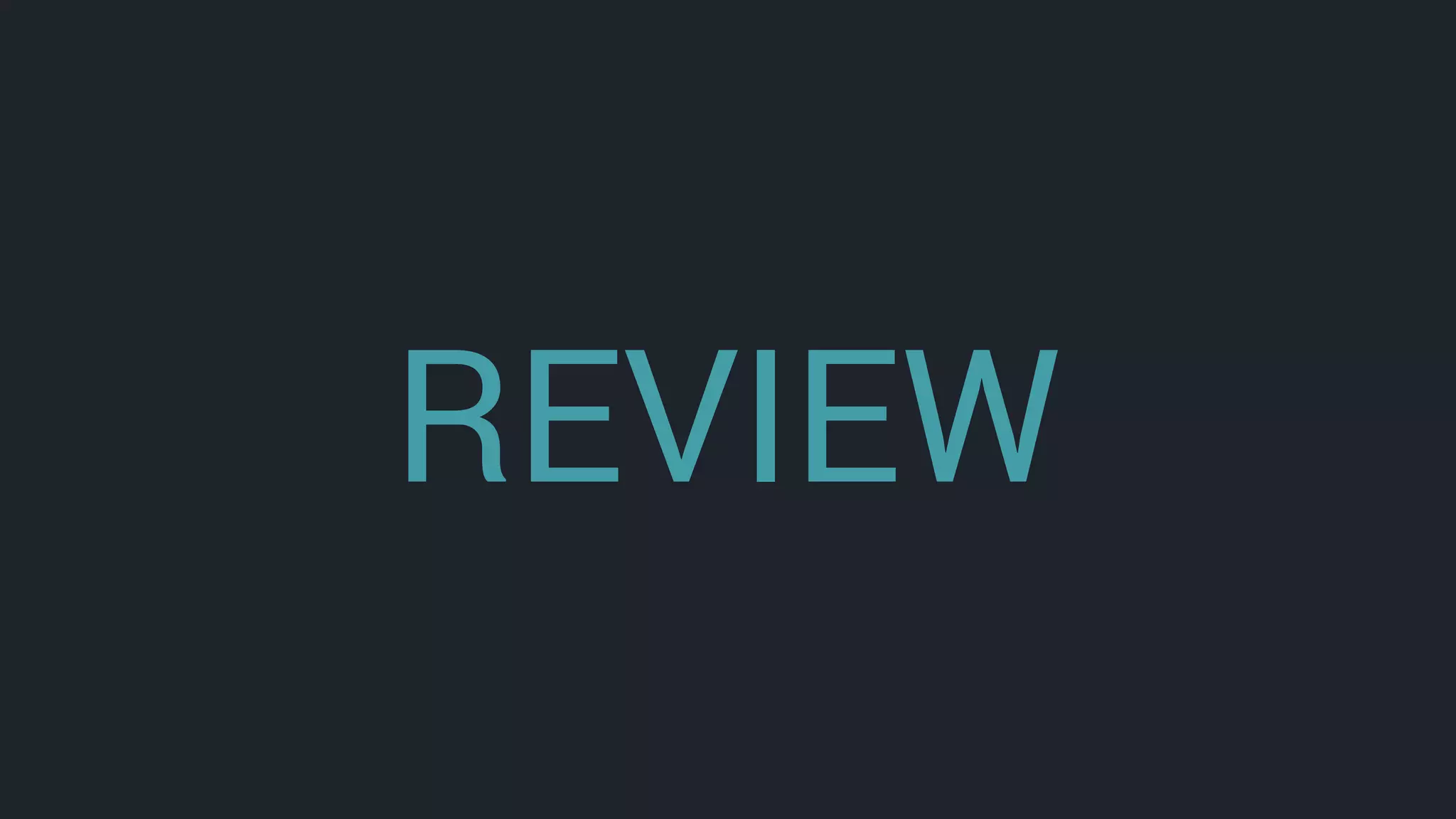 REVIEW
 
