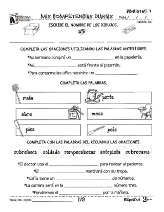 MIS COMPETENCIAS DIARIAS 