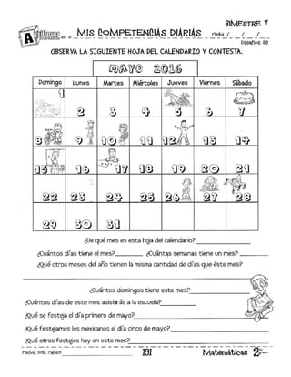 MIS COMPETENCIAS DIARIAS 