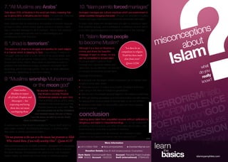 Misconceptions about islam