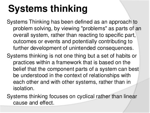 critical systems thinking definition An introduction to systems thinking by barry richmond this document is copyright protected and may not be reproduced or systems thinking skills: operational. critical systems thinking definition An introduction to systems thinking by barry richmond this document is copyright protected and may not be reproduced or systems thinking skills: operational.