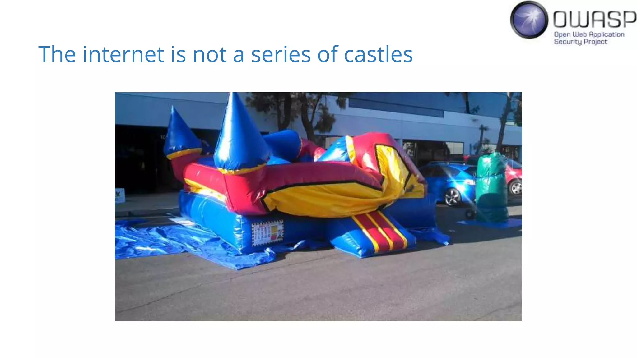 The internet is not a series of castles
 