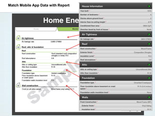 Match Mobile App Data with Report
 