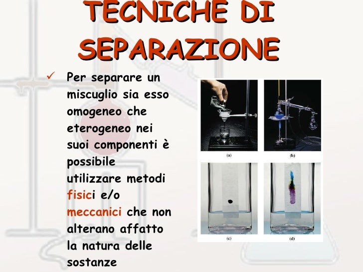 La Cromatografia è Una Tecnica Di Separazione Per Miscugli Eterogenei