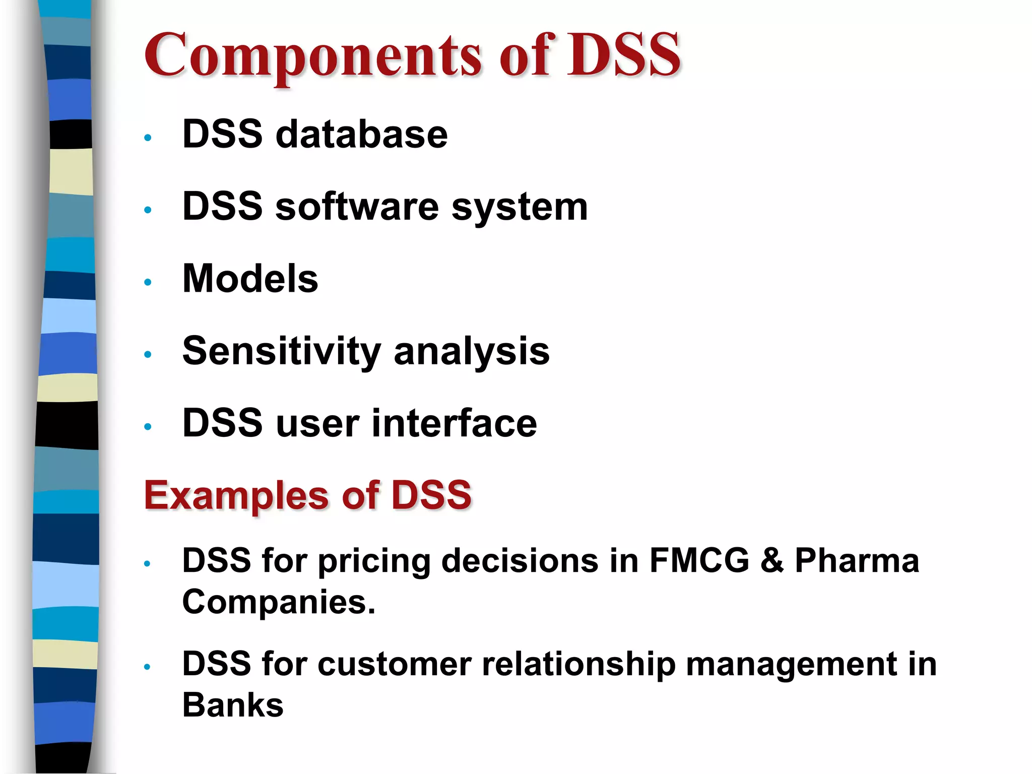 Decision-support systems (DSS)