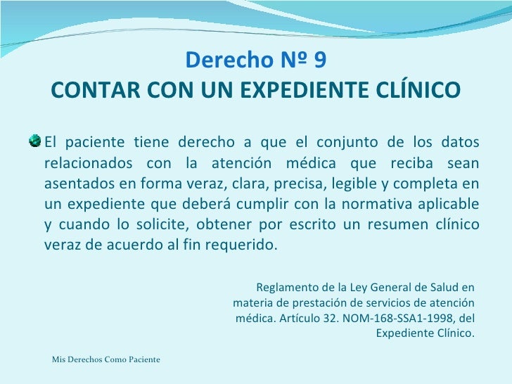 Mis Derechos Como Paciente Mis Derechos Como Paciente
