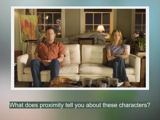 What does proximity tell you about these characters?
 