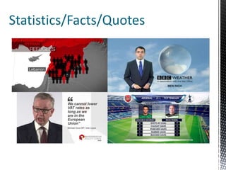 Statistics/Facts/Quotes
 