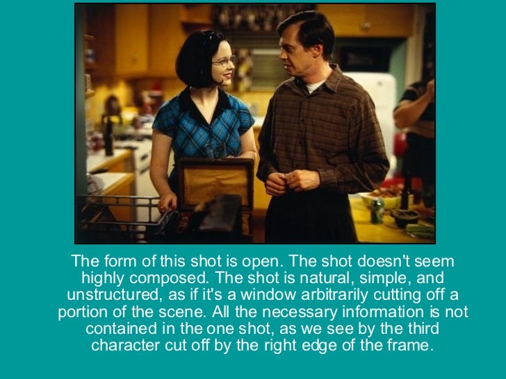 mise en scene analysis open form film