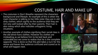 Mise en scene horror movie | PPTX