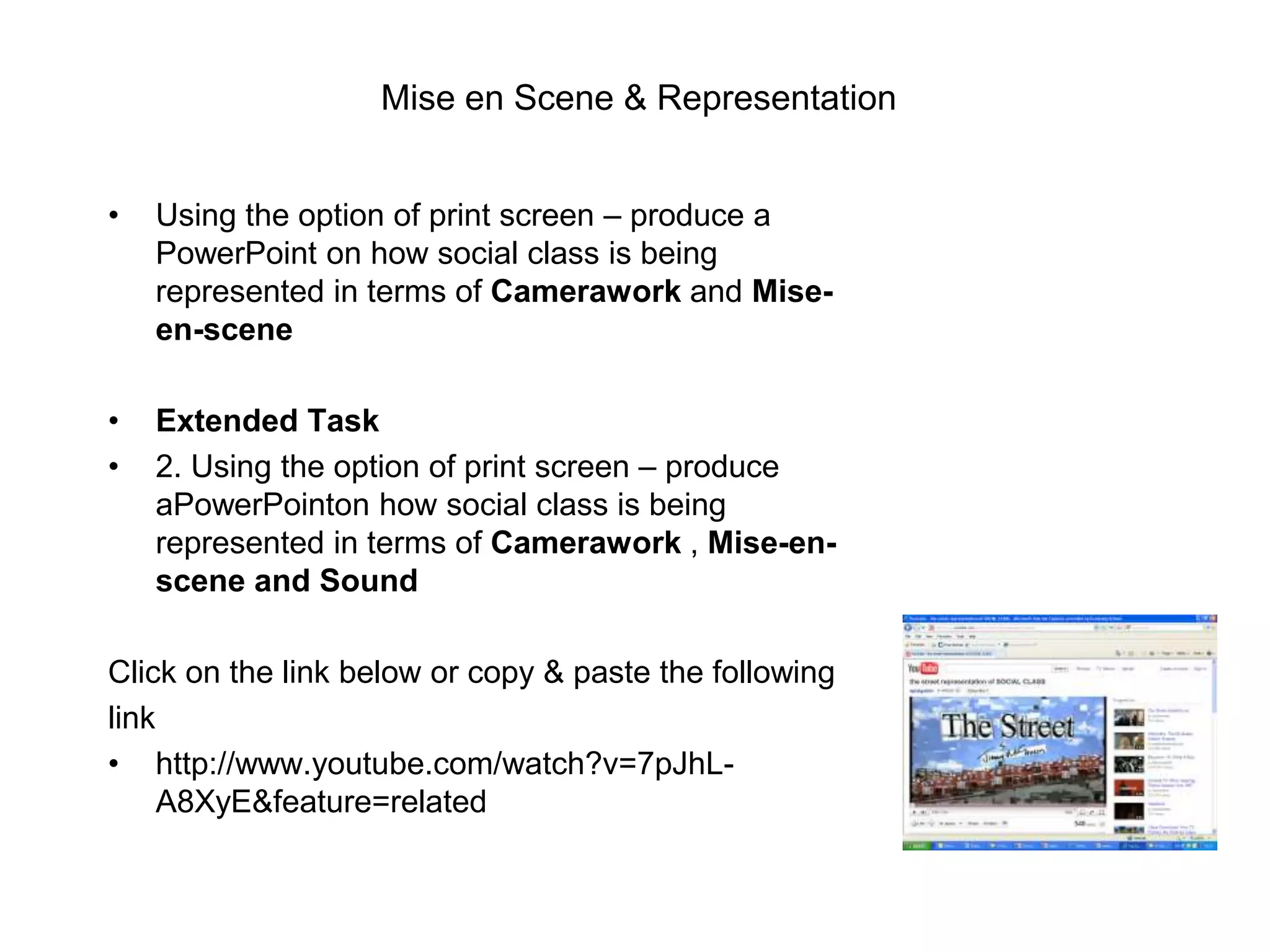 Character PlacementWhat part of the framed space do the characters occupy? Center? Top? Bottom? Edges? Why?･The area near the top of the frame can suggest ideas dealing with power, authority, and aspiration.･The areas near the bottom of the frame tend to suggest meanings opposite from the top: subservience, vulnerability, and powerlessness.･The left and right edges of the frame tend to suggest insignificance because these are the areas farthest removed from the center of the screen.