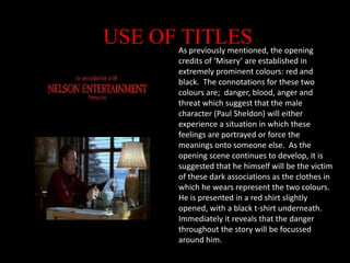 Bad weather (pathetic fallacy) – rain, wind etc