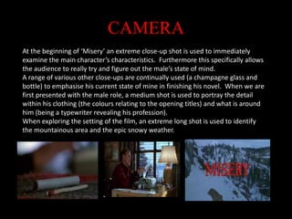 Set in the nightMISERY’SCHALLENGED CONVENTIONS:Male victim