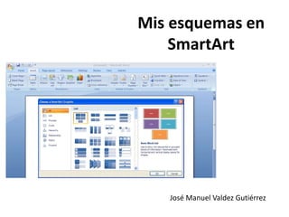 Mis esquemas en
SmartArt
José Manuel Valdez Gutiérrez
 