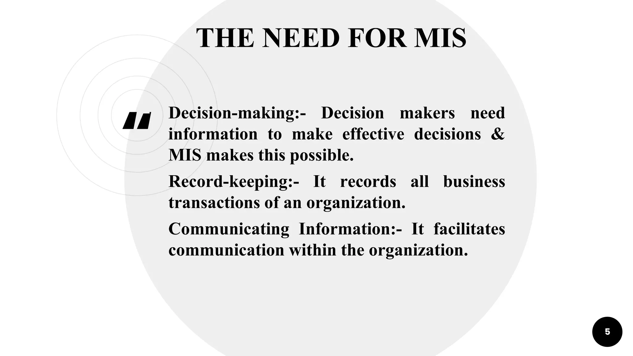 MIS (MANAGEMENT INFORMATION SYSTEM) | PPTX