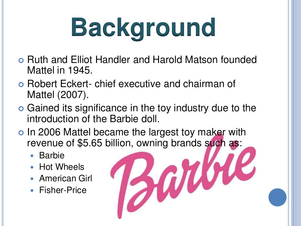 mattel harold matson