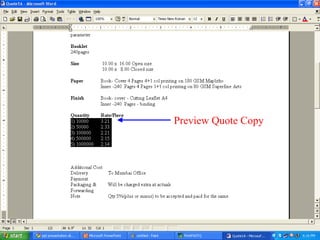 Preview Quote Copy
 