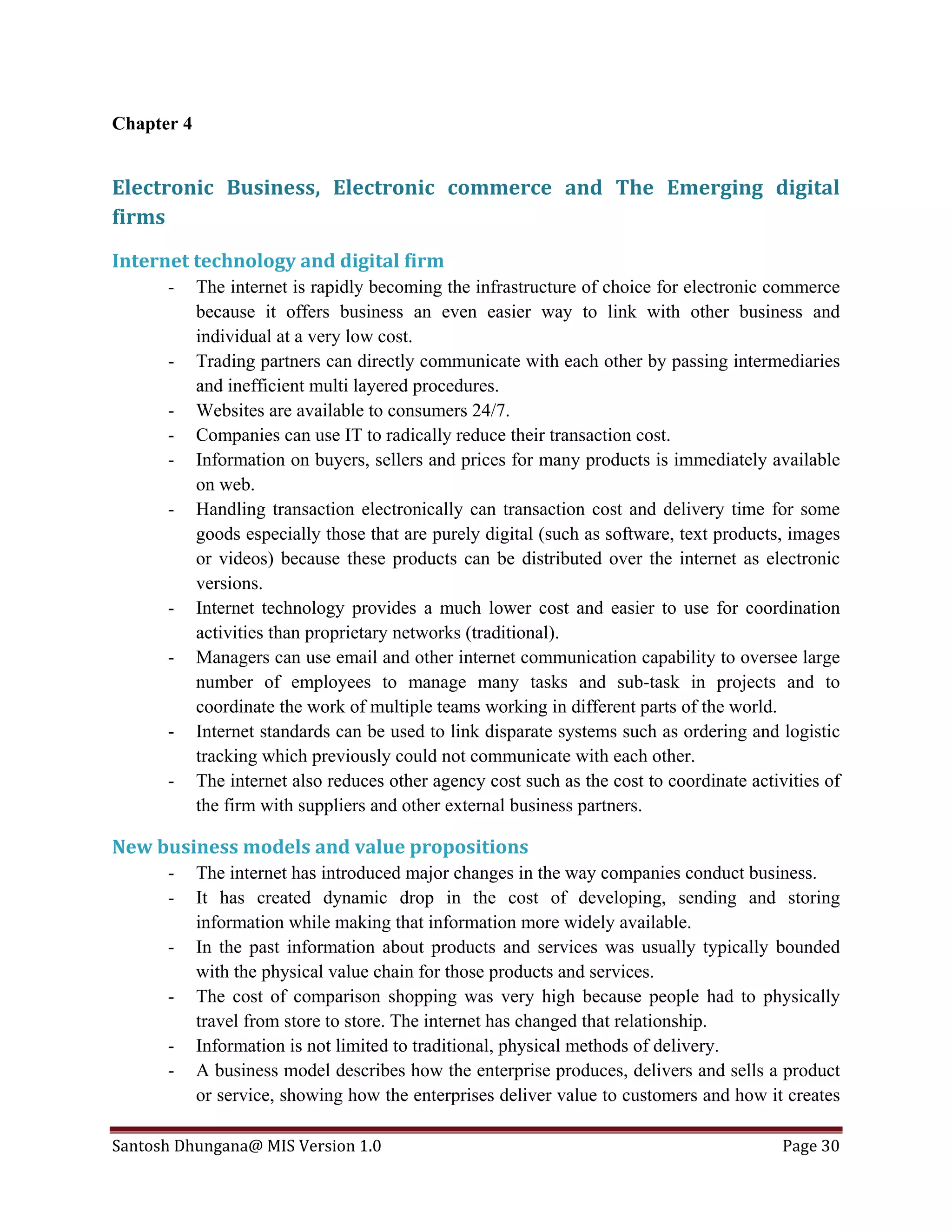 Management Information System (Full Notes) | PDF