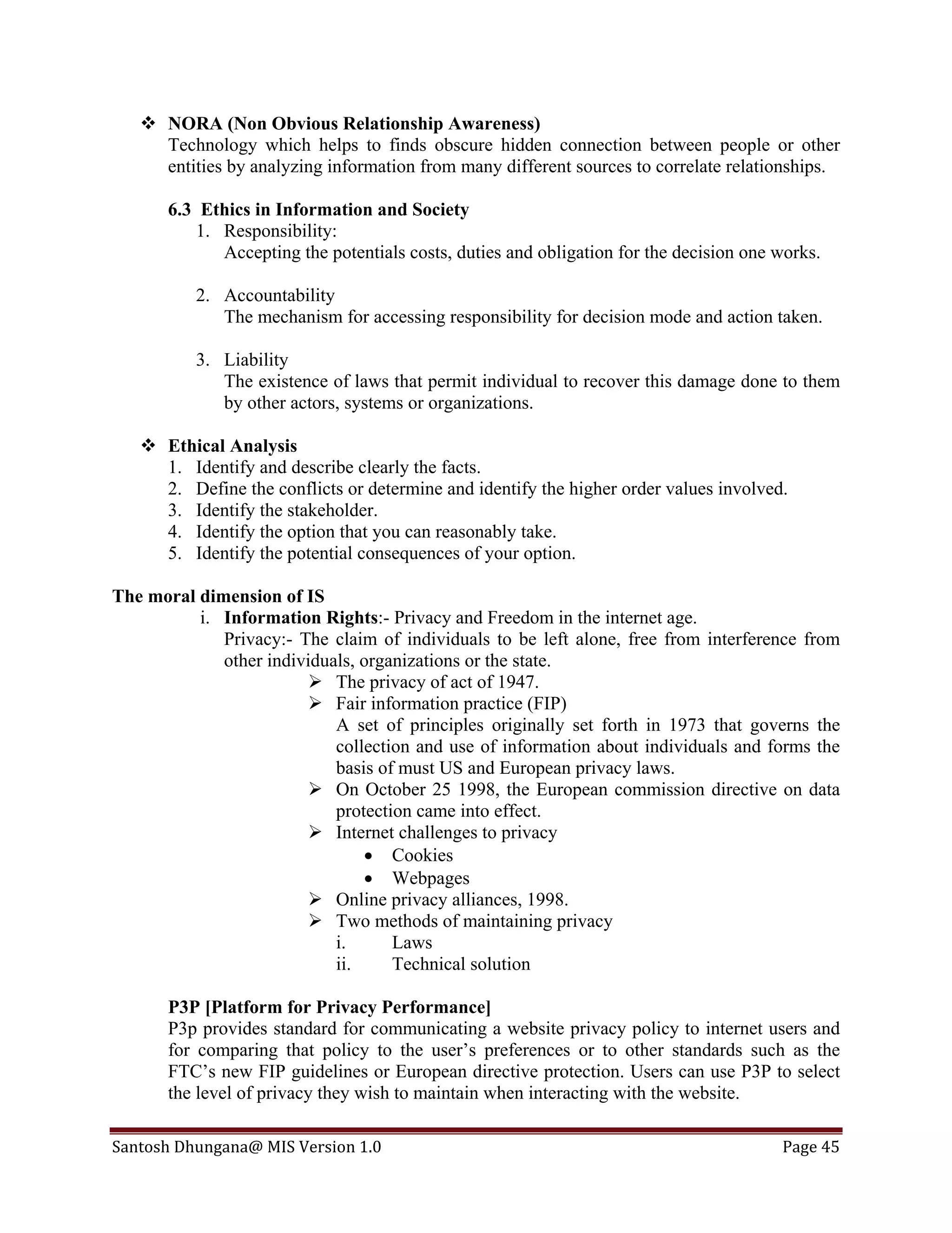 Management Information System (Full Notes) | PDF
