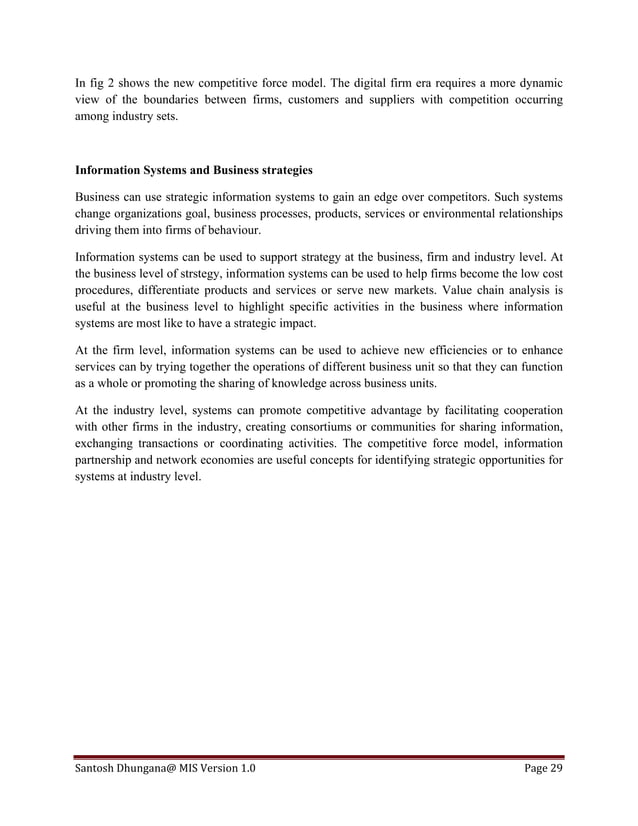 Management Information System (Full Notes) | PDF