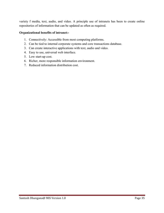 Management Information System (Full Notes) | PDF