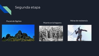 Segunda etapa
Pucará de Sigchos
Muerte en la hoguera
Héroe de resistencia
 