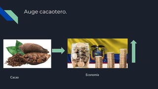 Auge cacaotero.
Cacao
Economía
 