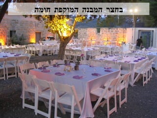 בחצר המבנה המוקפת חומה 