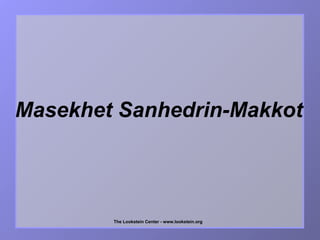 Masekhet Sanhedrin-Makkot   