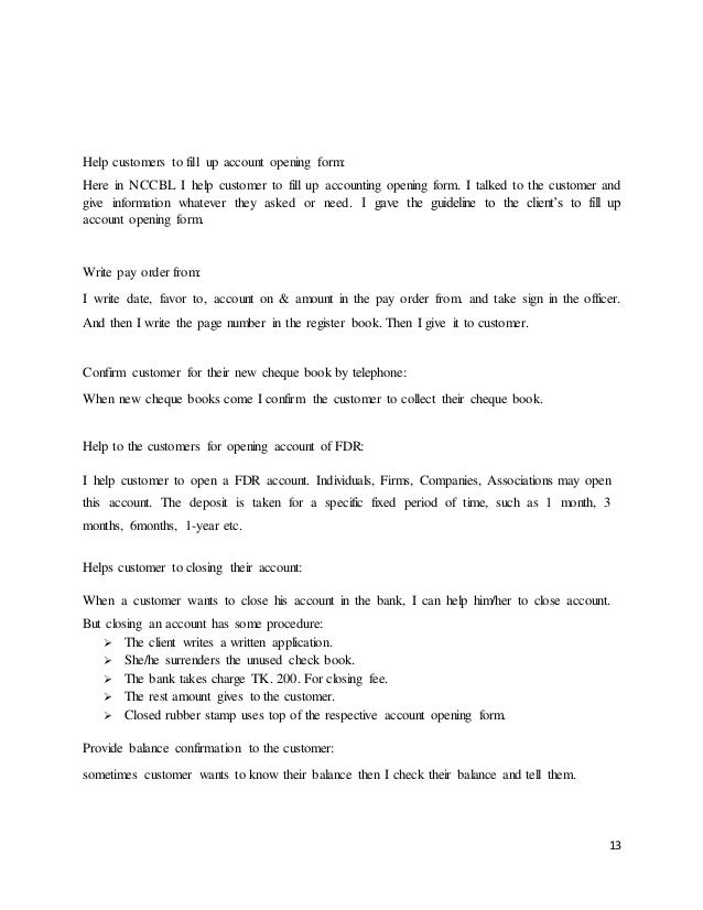 internship report of nccbl Internship report on foreign exchange operation of ncc bank ltd khatungonj branch 2013 - free download as word doc (doc / docx), pdf file (pdf), text file (txt) or read online for free. internship report of nccbl Internship report on foreign exchange operation of ncc bank ltd khatungonj branch 2013 - free download as word doc (doc / docx), pdf file (pdf), text file (txt) or read online for free.