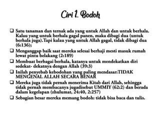 Ciri 1. Bodoh






 