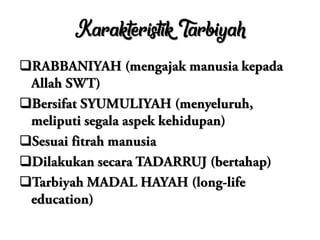 Karakteristik Tarbiyah





 