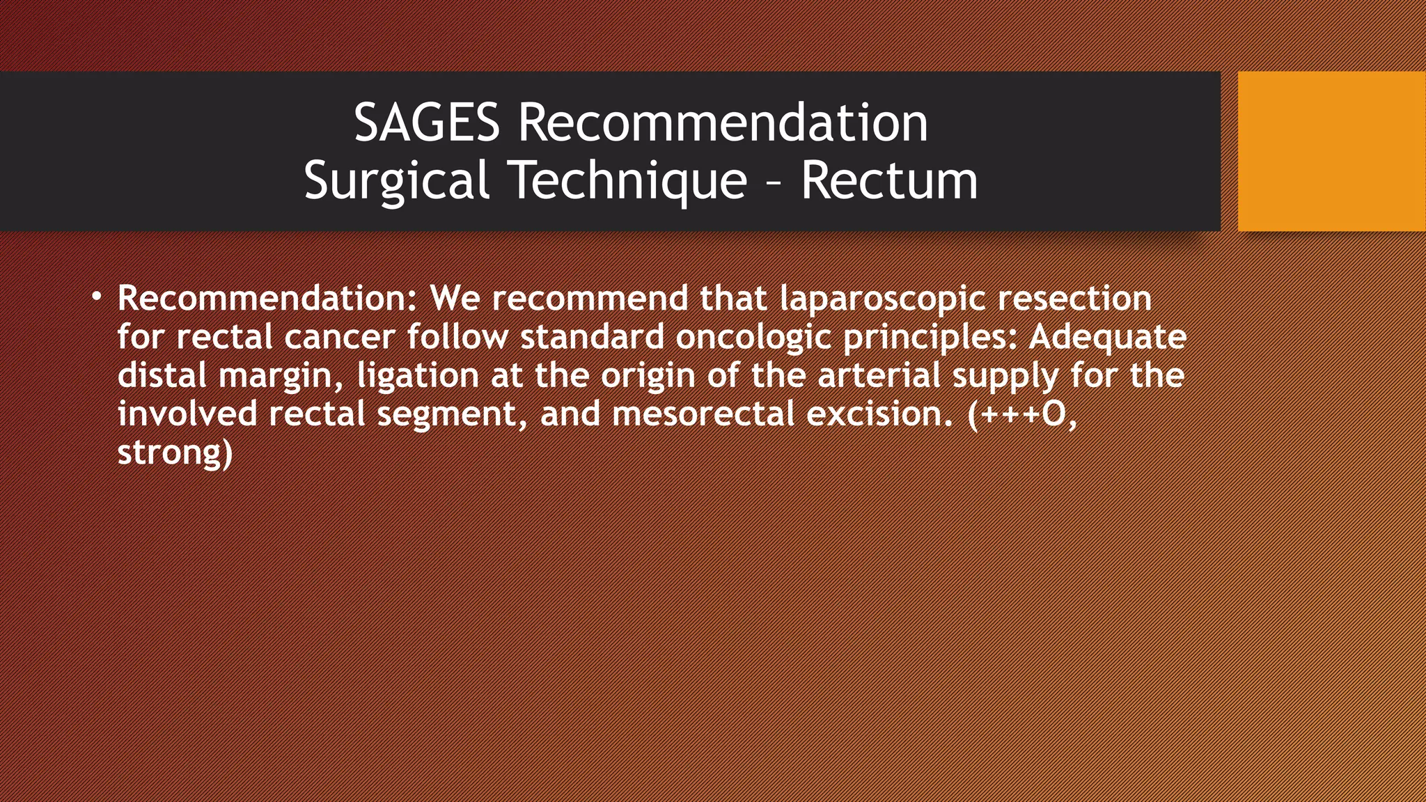 Minimal invasive Surgery in Management of colorectal cancer | PPT