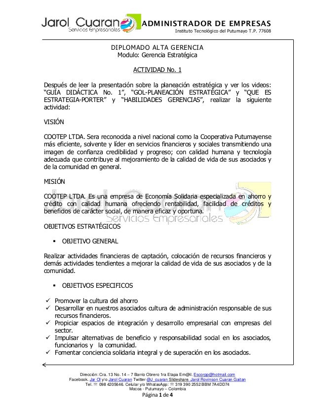 Ejemplos De Objetivos Generales Y Especificos De Una