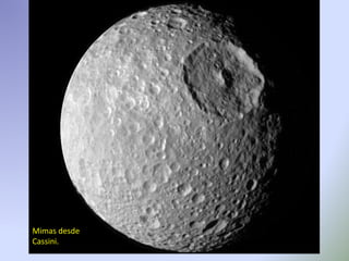 Mimas desde
Cassini.
 